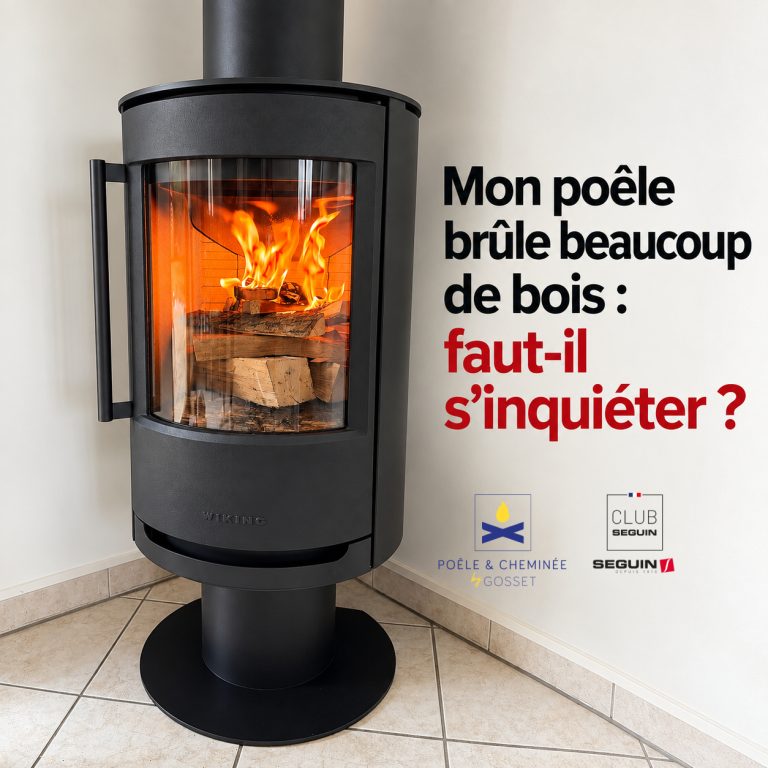 Mon poêle brûle beaucoup de bois : faut-il s'inquiéter ?